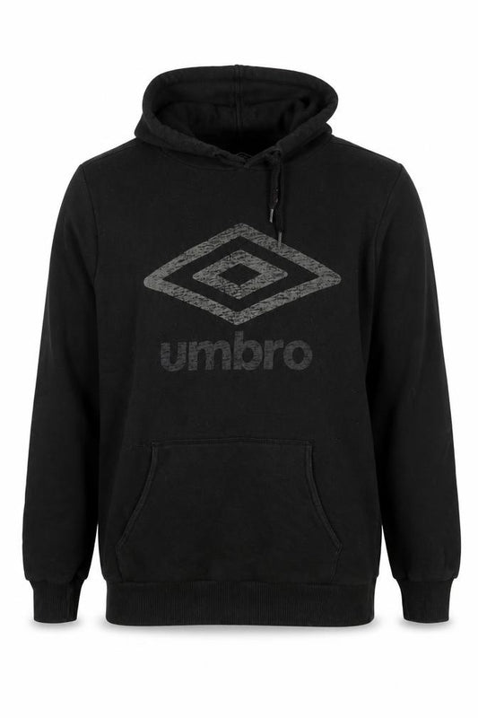Umbro Men’s Black M Pullover Hoodie Logo Graphic Pocket