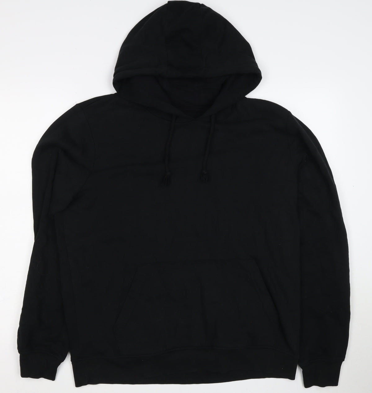 Brave Soul Men’s Black L Pullover Hoodie Drawstring Pocket