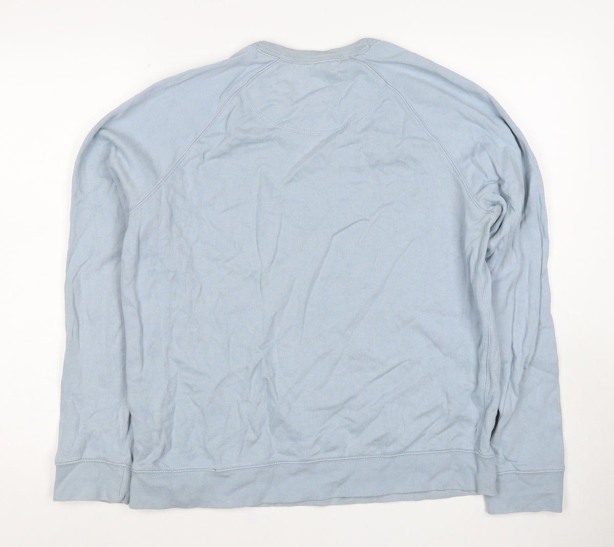 FatFace Men’s Blue S Graphic Logo Crew Neck Pullover Sweatshirt