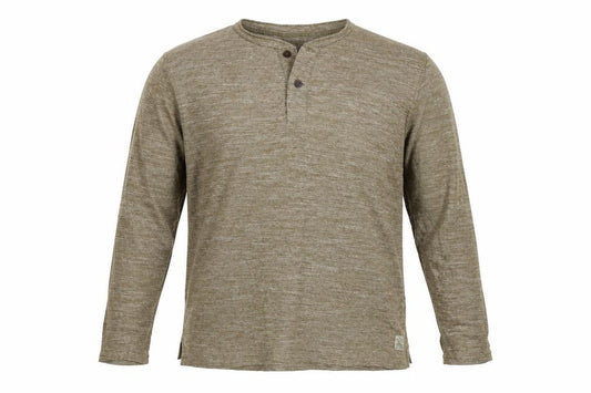 Jack & Jones Men’s Green 2XL Long Sleeve Henley T-Shirt