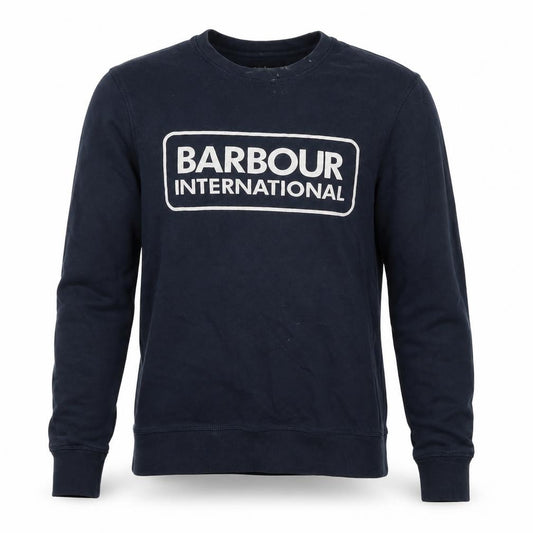 Barbour International Men’s Blue M Crew Neck Logo Graphic Sweatshirt