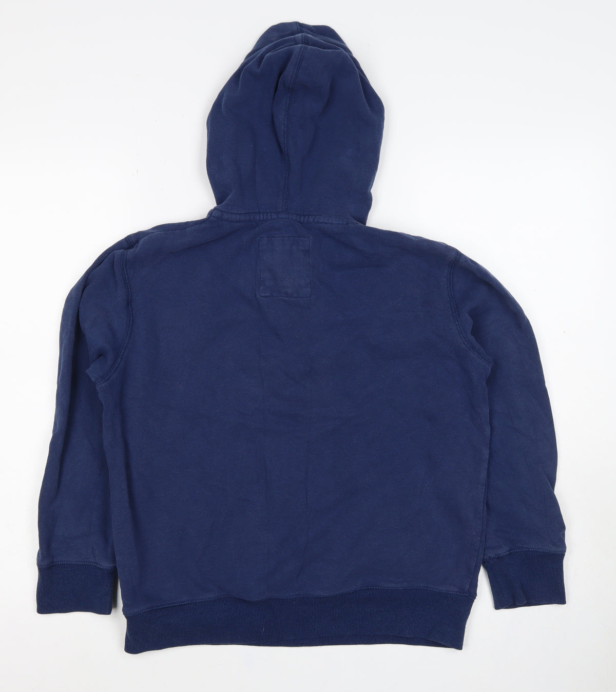 Mantaray Boys Blue 11-12 Years Pullover Hooded Henley Sweatshirt