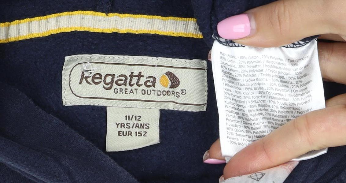 Regatta Boys Navy Octopus Graphic Pullover Hoodie 11-12 Years