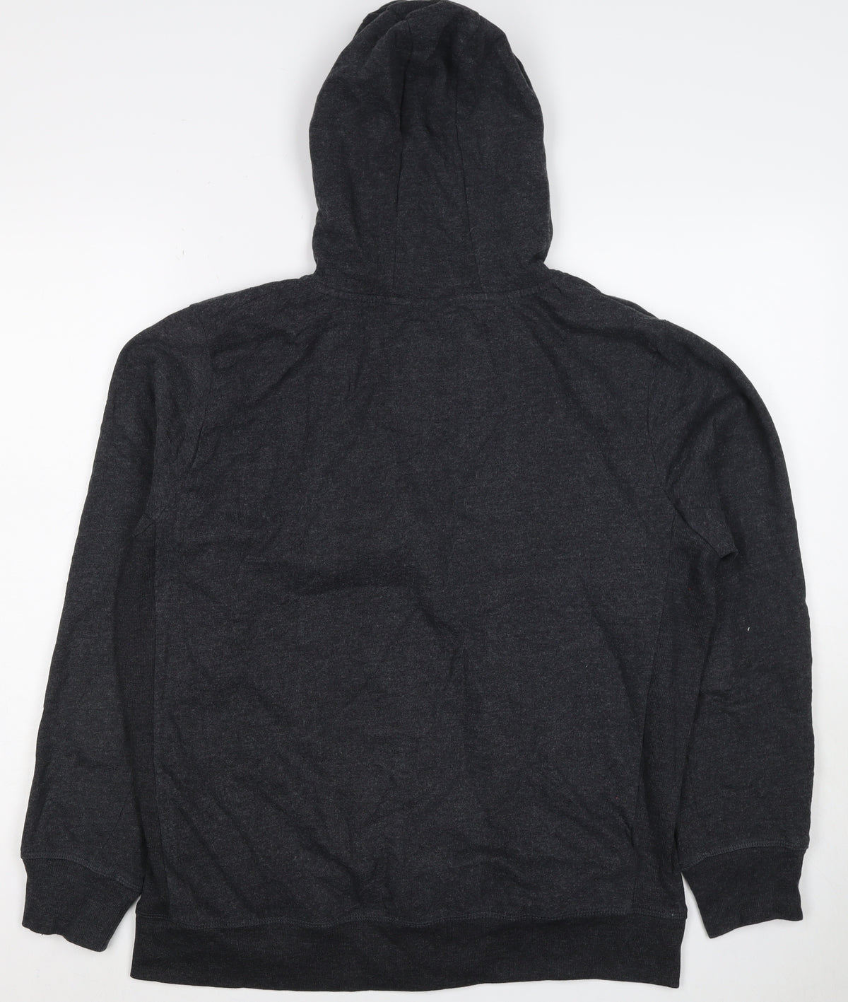 Tokyo Laundry Men’s Grey L Full Zip Graphic Logo Hoodie