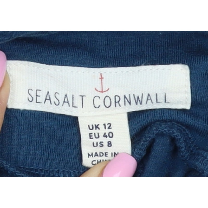 Seasalt Cornwall Women’s Blue UK 12 Drawstring Jogger Trousers