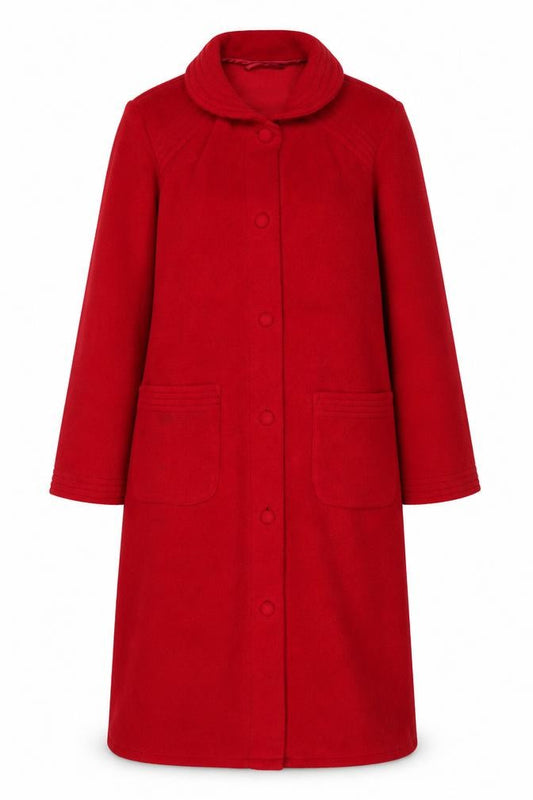 M&S Women’s Red UK 12-14 Long Pea Coat Double-Breasted