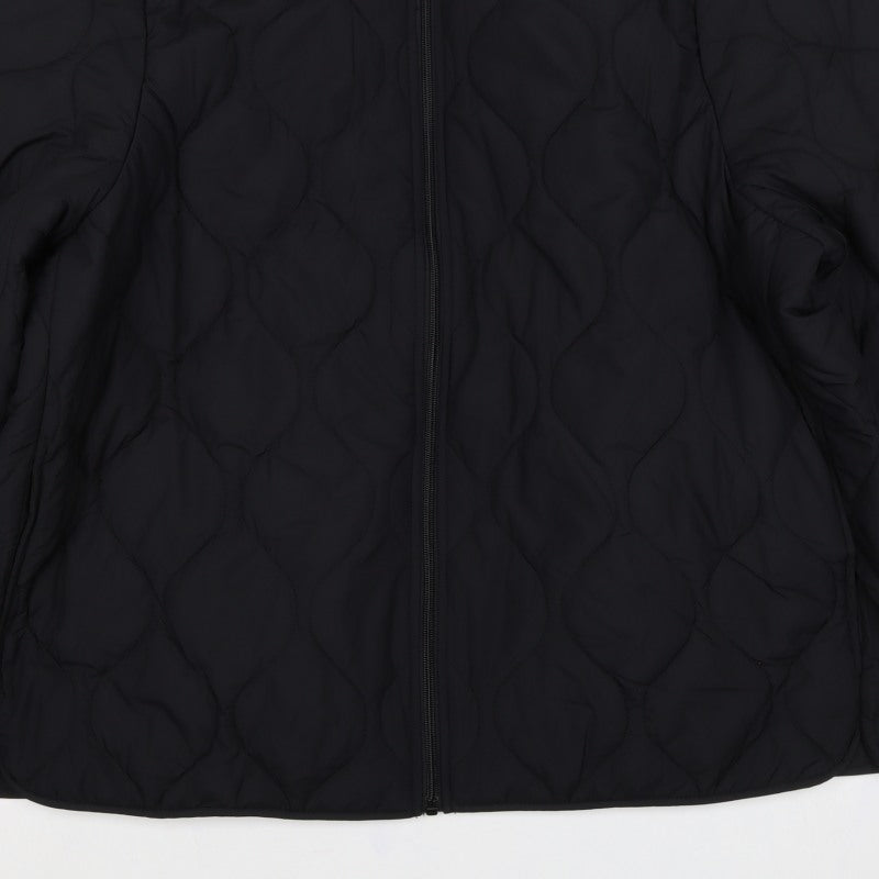Marks and Spencer Women’s Black Size 22 Quilted Bomber Jacket