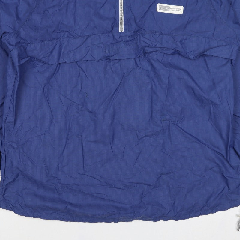 USA Pro Men’s Blue M Anorak Windbreaker 1/4 Zip Lightweight Jacket