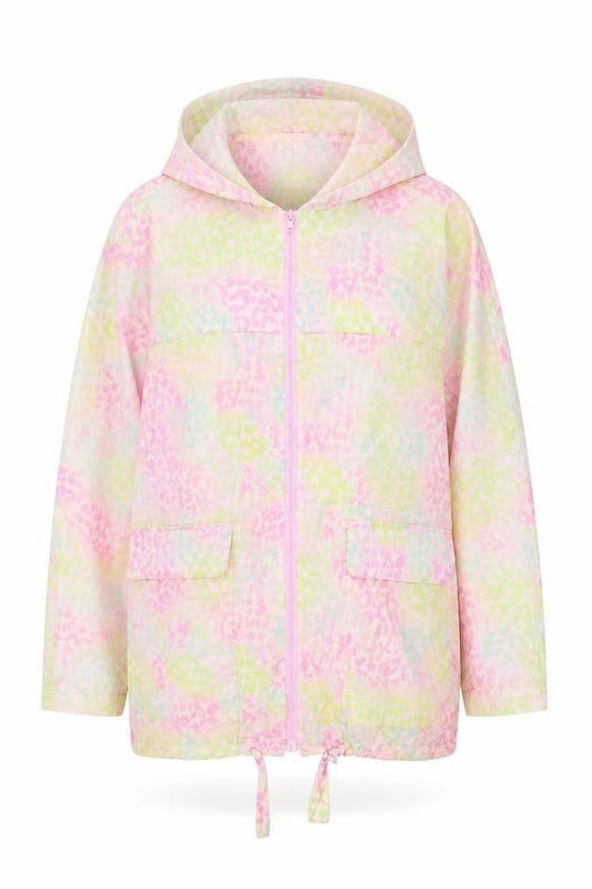 ASOS Women’s Multicoloured UK 10 Floral Hooded Sheer Windbreaker Jacket