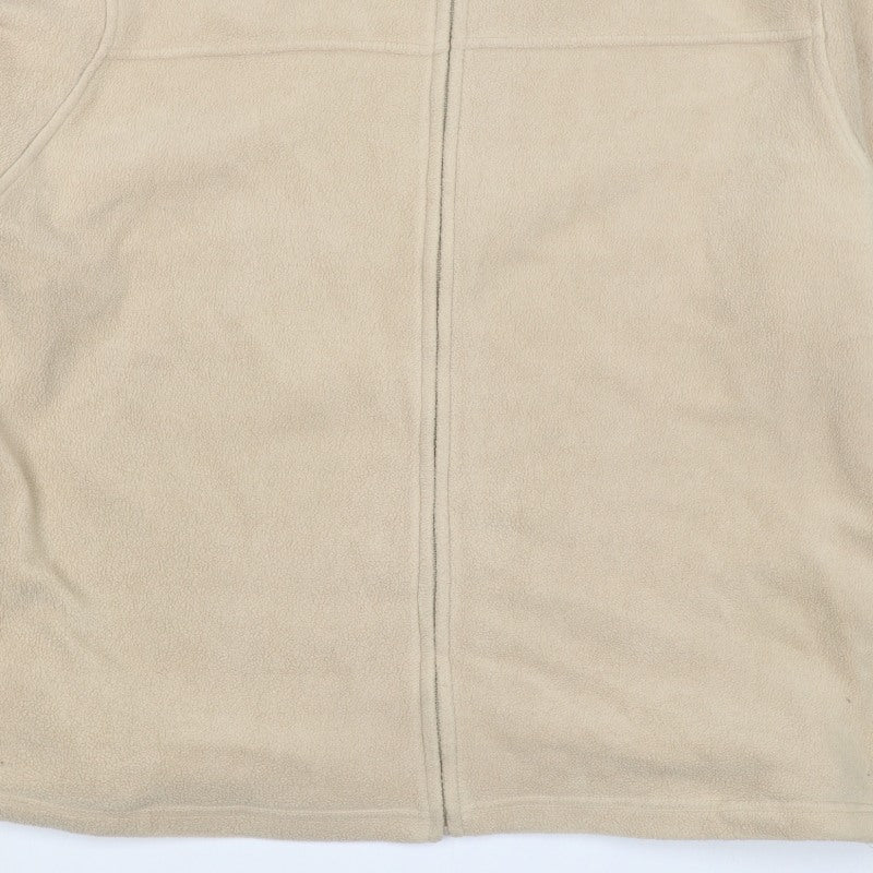 EWM Women’s Beige Fleece Jacket UK 22/24 Full Zip Collared Pockets