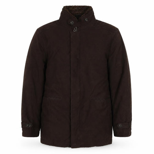 Marks & Spencer Men's Brown M Parka Coat Sherpa Collar Lined
