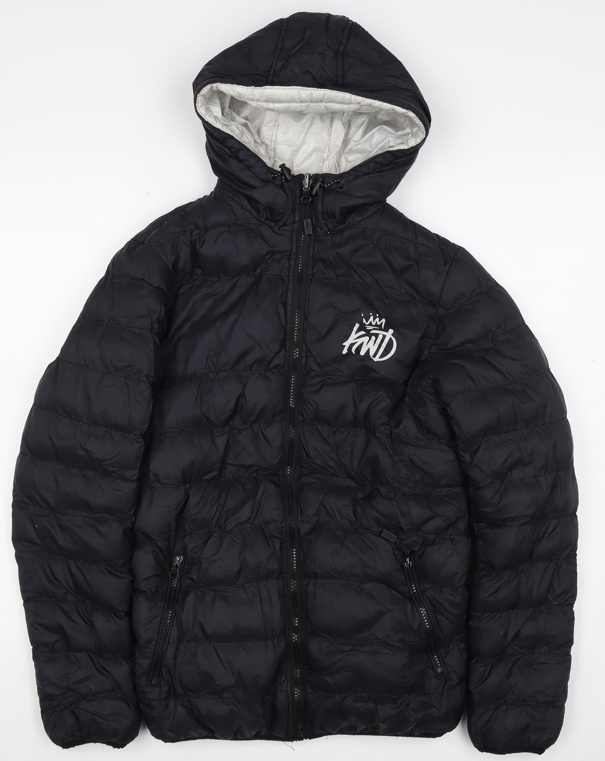Kings Will Dream Men's Black XS Hooded Quilted Puffer Jacket
