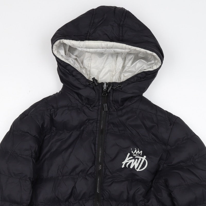 Kings Will Dream Men's Black XS Hooded Quilted Puffer Jacket