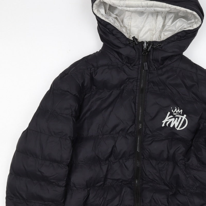 Kings Will Dream Men's Black XS Hooded Quilted Puffer Jacket