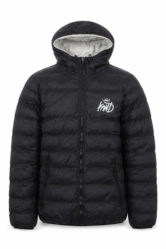 Kings Will Dream Men's Black XS Hooded Quilted Puffer Jacket