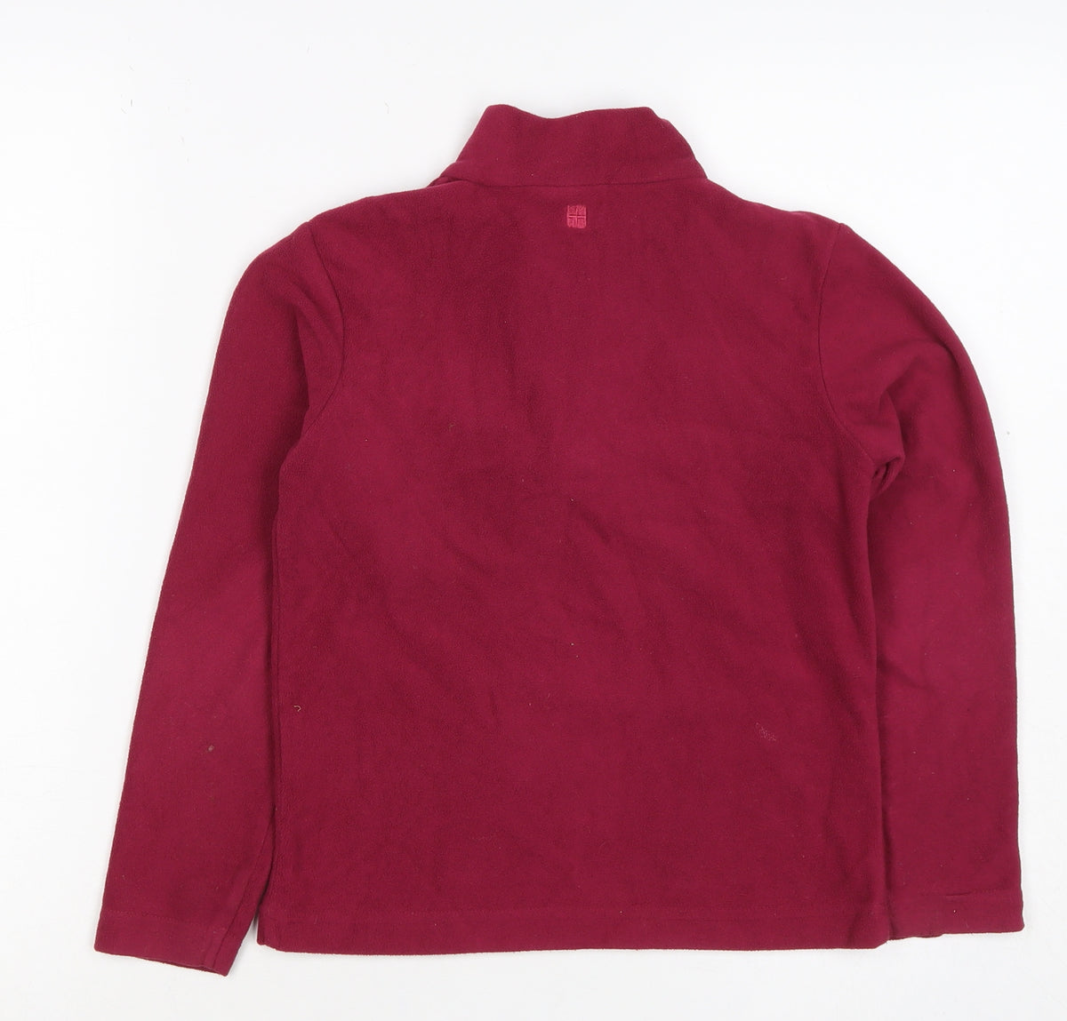Mountain Warehouse Girls Red 7-8 Years Fleece 1/4 Zip Pullover