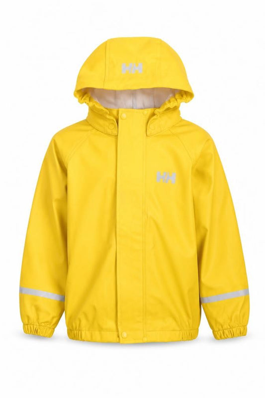 Helly Hansen Unisex Kids Yellow 5 Years Hooded Waterproof Rain Jacket