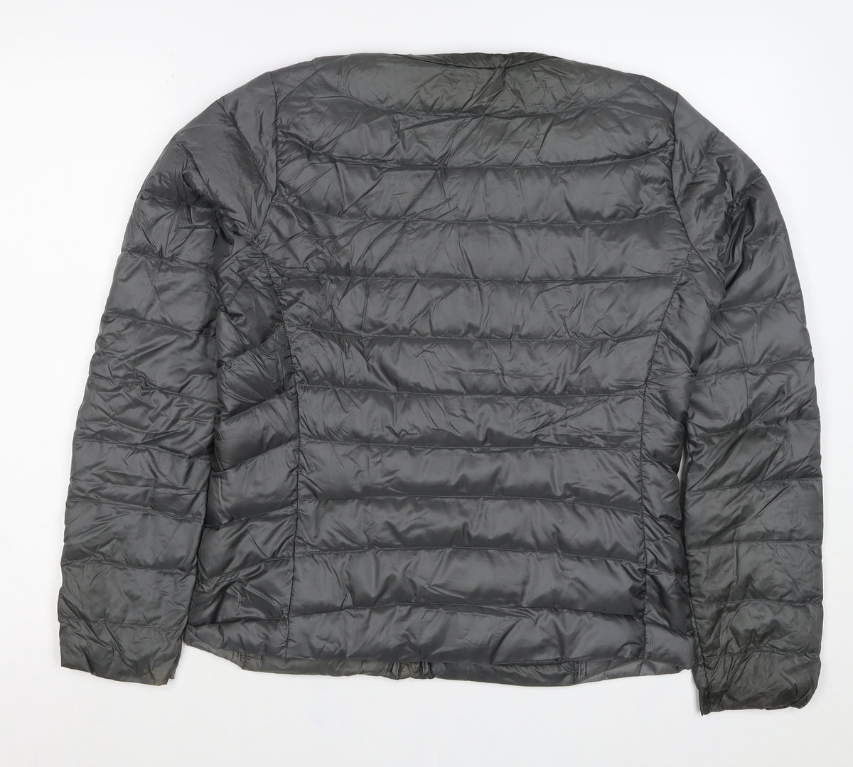 Uniqlo Women’s Black M Lightweight Quilted Puffer Jacket Snap Front
