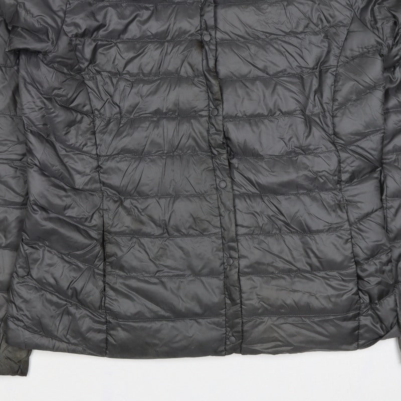 Uniqlo Women’s Black M Lightweight Quilted Puffer Jacket Snap Front