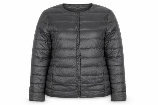 Uniqlo Women’s Black M Lightweight Quilted Puffer Jacket Snap Front