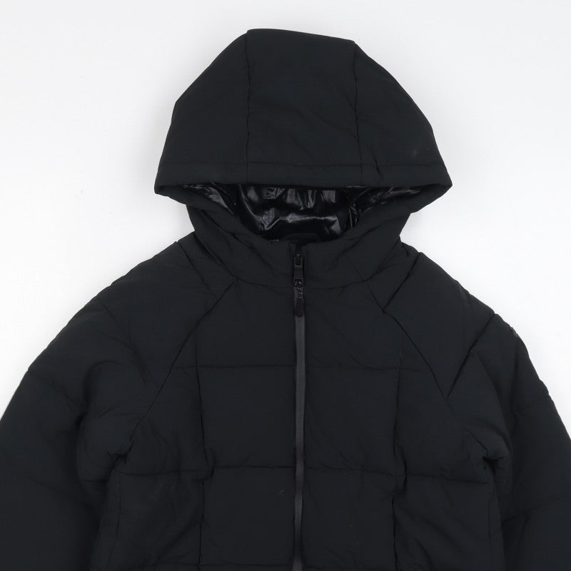 Marks and Spencer Boys Black 7-8 Years Hooded Puffer Jacket