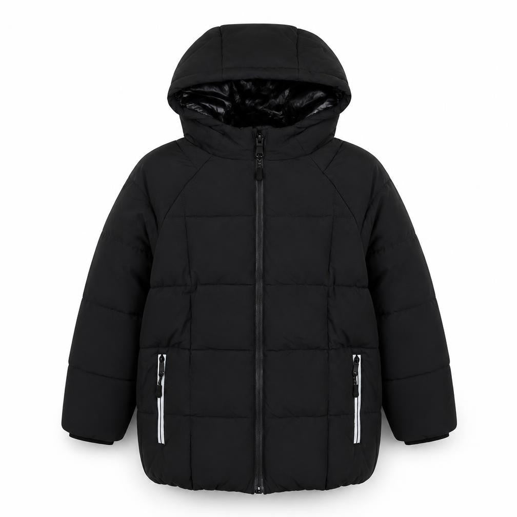 Marks and Spencer Boys Black 7-8 Years Hooded Puffer Jacket