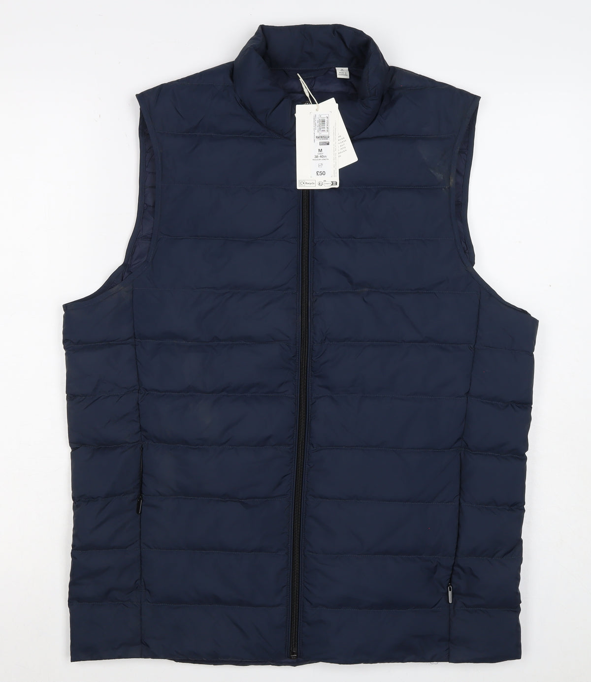 Marks & Spencer Men’s Blue M Quilted Puffer Bodywarmer Gilet