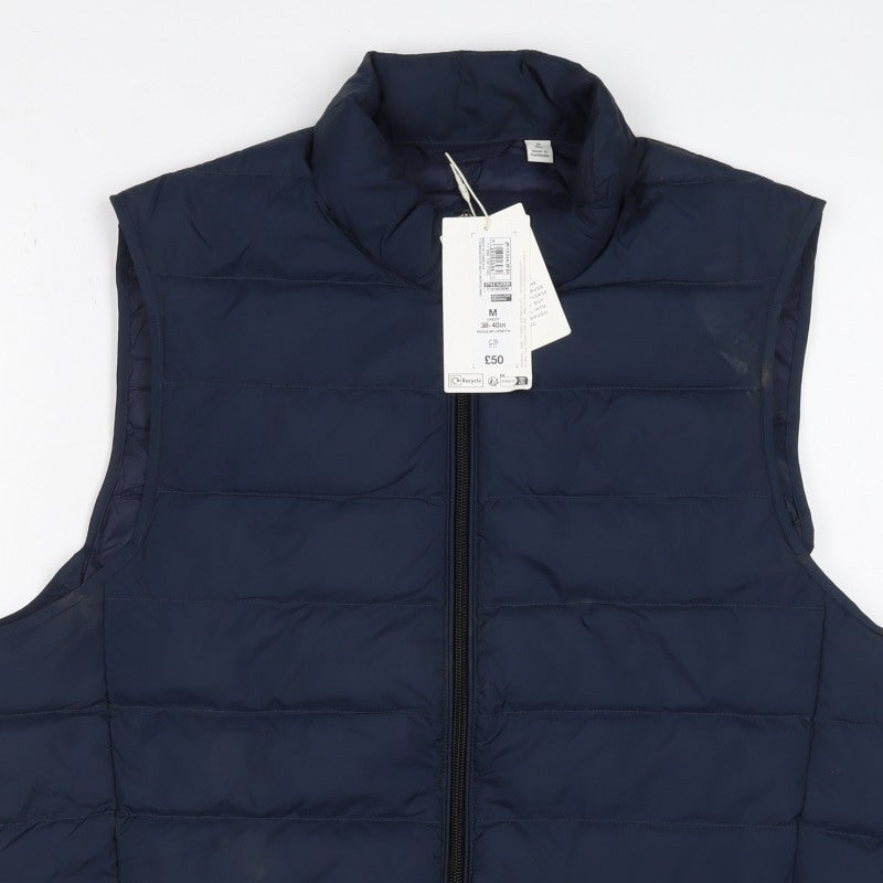 Marks & Spencer Men’s Blue M Quilted Puffer Bodywarmer Gilet