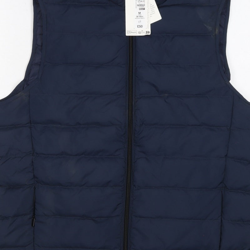 Marks & Spencer Men’s Blue M Quilted Puffer Bodywarmer Gilet