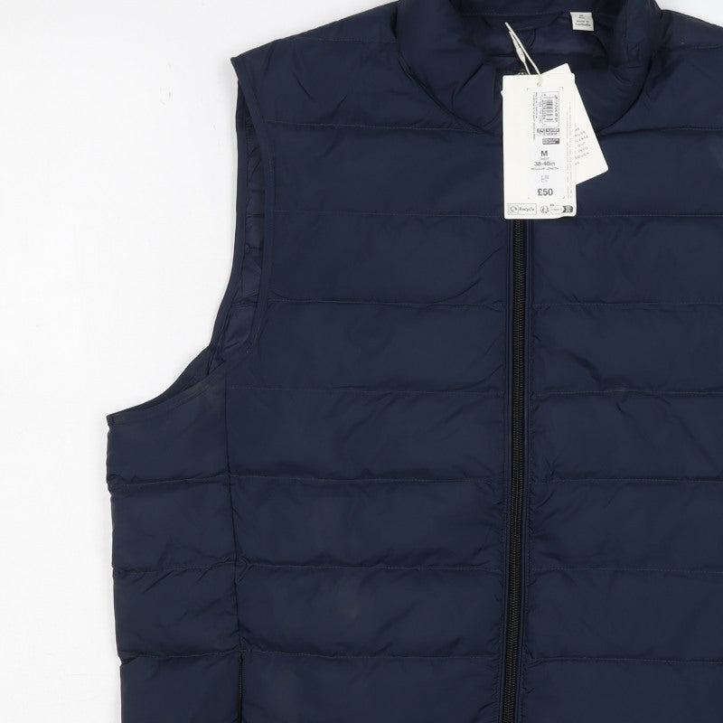 Marks & Spencer Men’s Blue M Quilted Puffer Bodywarmer Gilet