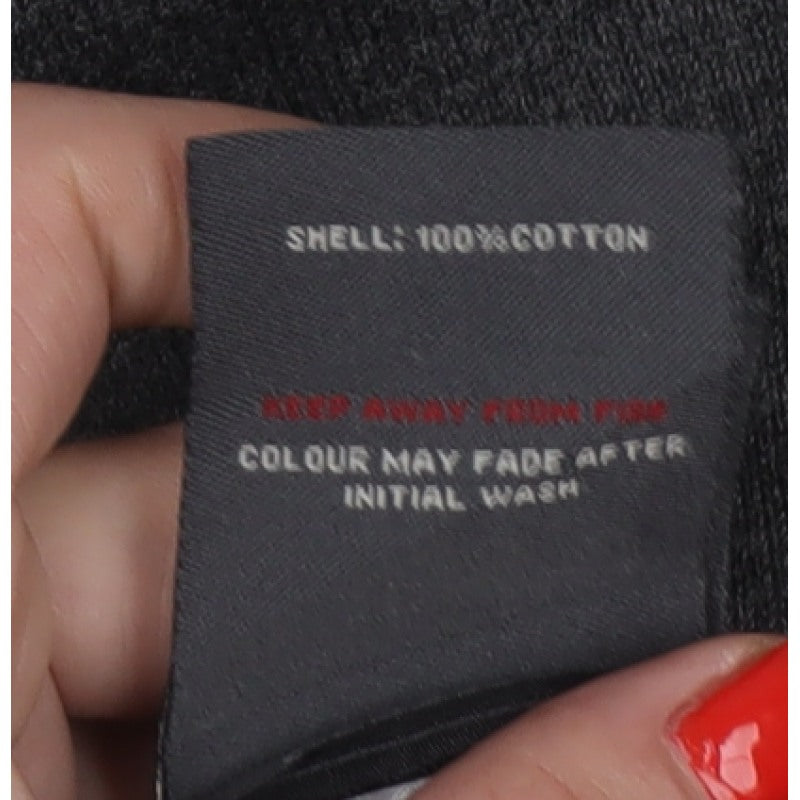 Duck and Cover Mens Grey L Collared Button Henley Knit Jumper