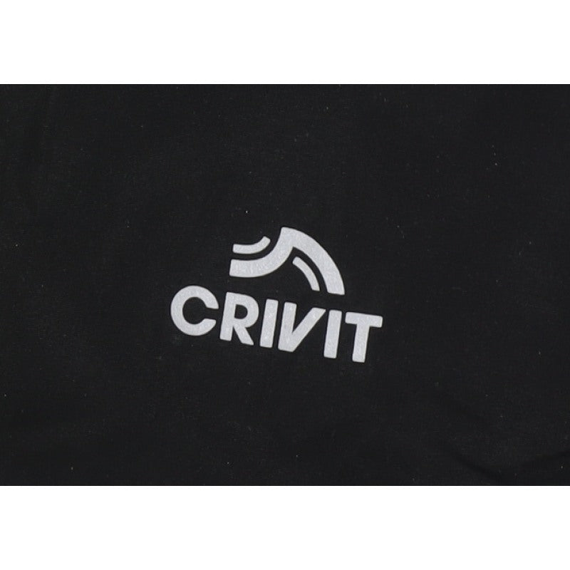 Crivit Men’s Black M Hooded Windbreaker Jacket Neon Trim