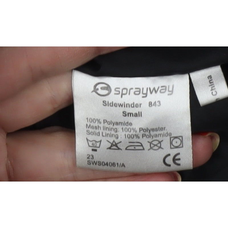 Sprayway Men's Green Small Hooded Rain Jacket Full Zip Hiking Sidewinder