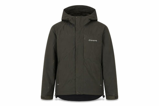 Sprayway Men's Green Small Hooded Rain Jacket Full Zip Hiking Sidewinder