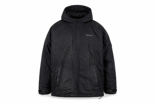 Carhartt Men's Black L Hooded Full Zip Nylon Basic Jacket