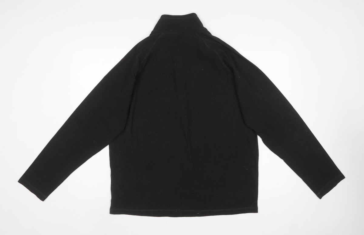 Regatta Men’s Black L 1/4 Zip Fleece Pullover Sweatshirt Outdoor