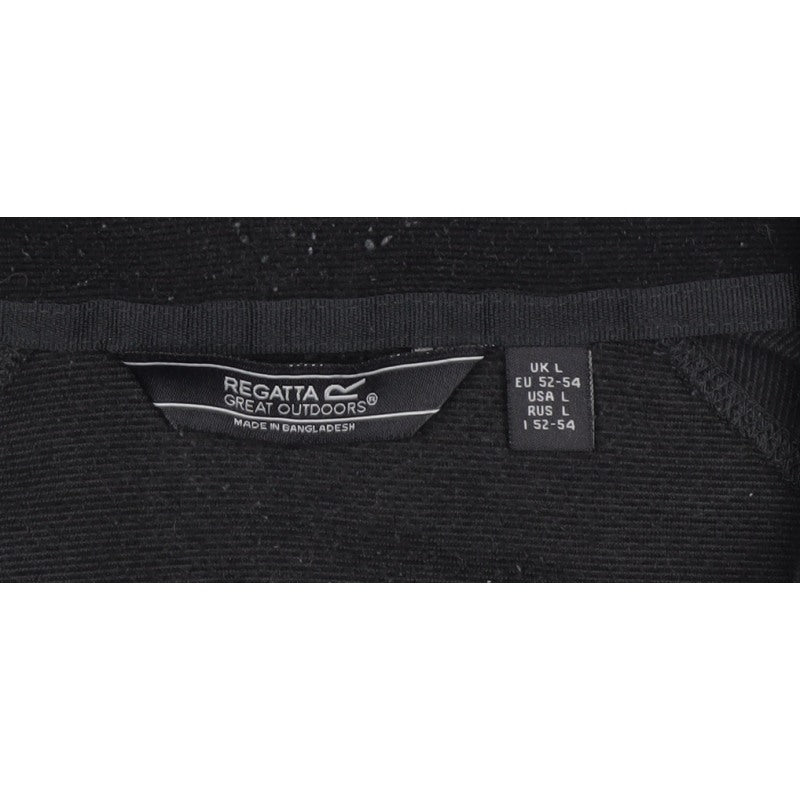 Regatta Men’s Black L 1/4 Zip Fleece Pullover Sweatshirt Outdoor