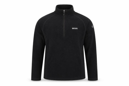 Regatta Men’s Black L 1/4 Zip Fleece Pullover Sweatshirt Outdoor