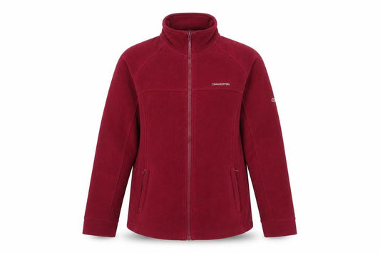 Craghoppers Women’s Red Fleece Full Zip Jacket UK 8 Outdoor