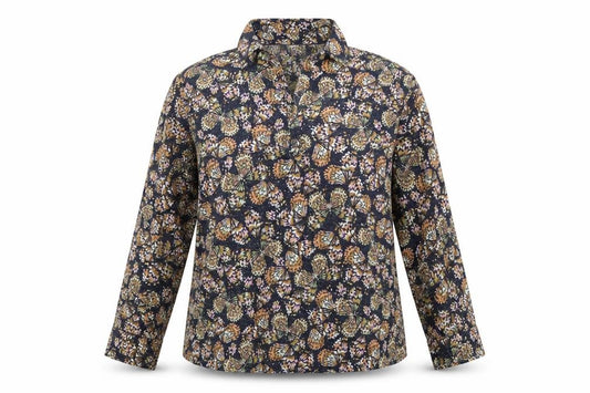 Isle Women’s Multicoloured Floral Button-Up Shirt UK 16 Long Sleeve