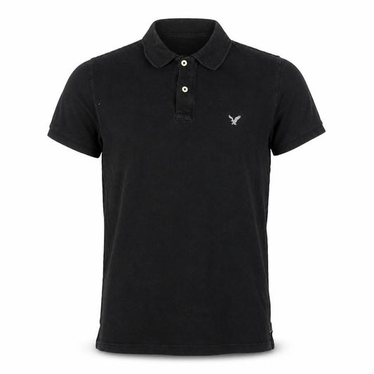 American Eagle Men’s Black S Flex Classic Fit Short Sleeve Polo Shirt