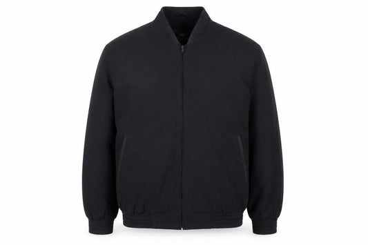 Kingfield Men's Black Size 42 Bomber Jacket Full Zip Pockets