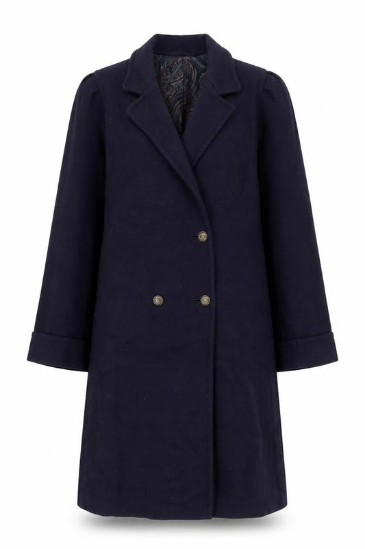 Worthington Women’s Navy UK 10 Petite Long Wool Pea Coat