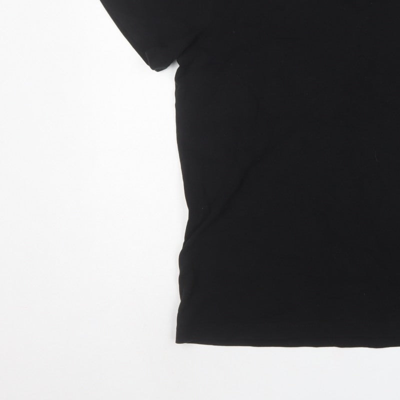 Puma Men’s Black Logo Short Sleeve Polo Shirt Size L