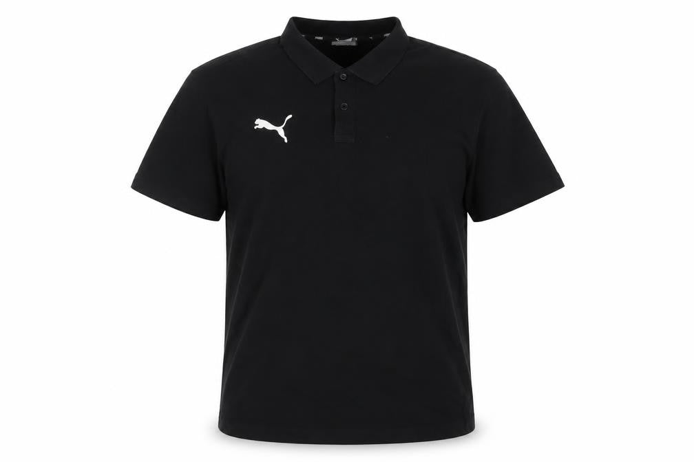 Puma Men’s Black Logo Short Sleeve Polo Shirt Size L