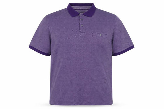 The Collection Debenhams Men’s Purple XL Textured Cotton Polo Shirt