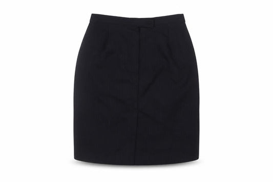 Next Women’s Black Pinstripe Wool Blend Pencil Skirt UK 12