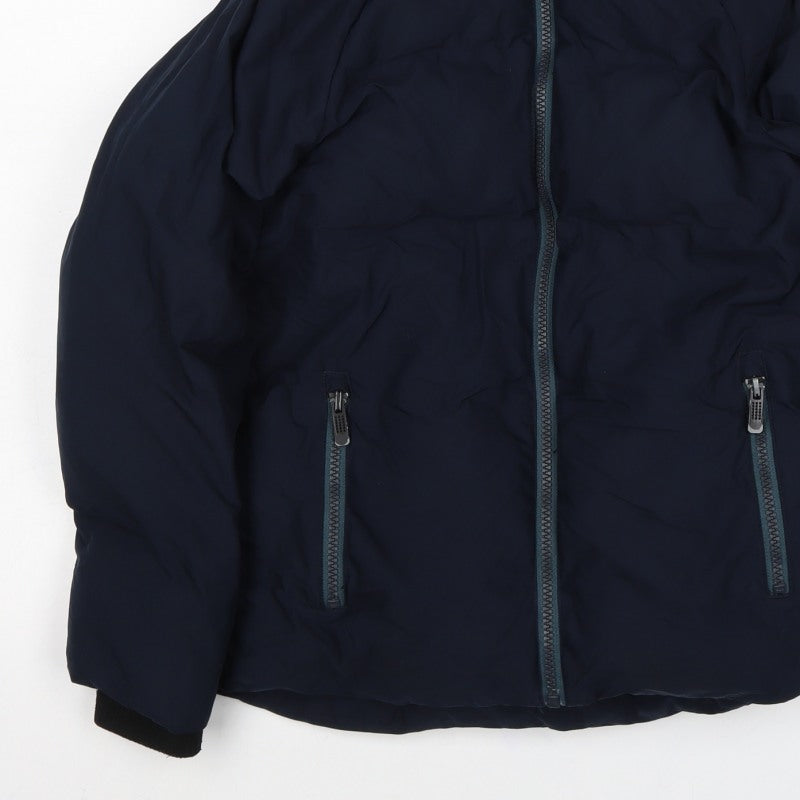 Next Boys Blue 7 Years Hooded Padded Puffer Jacket Full Zip