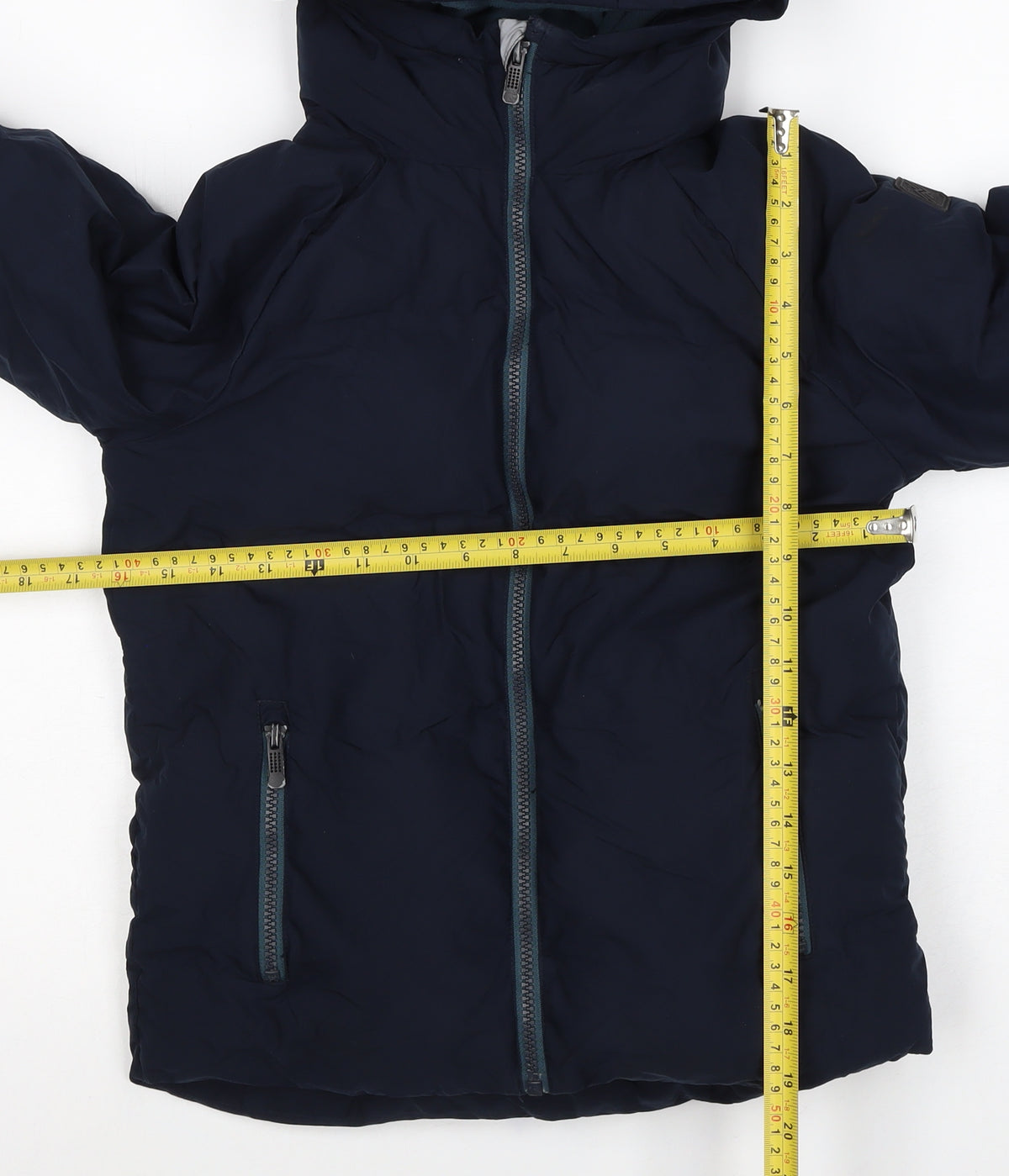 Next Boys Blue 7 Years Hooded Padded Puffer Jacket Full Zip
