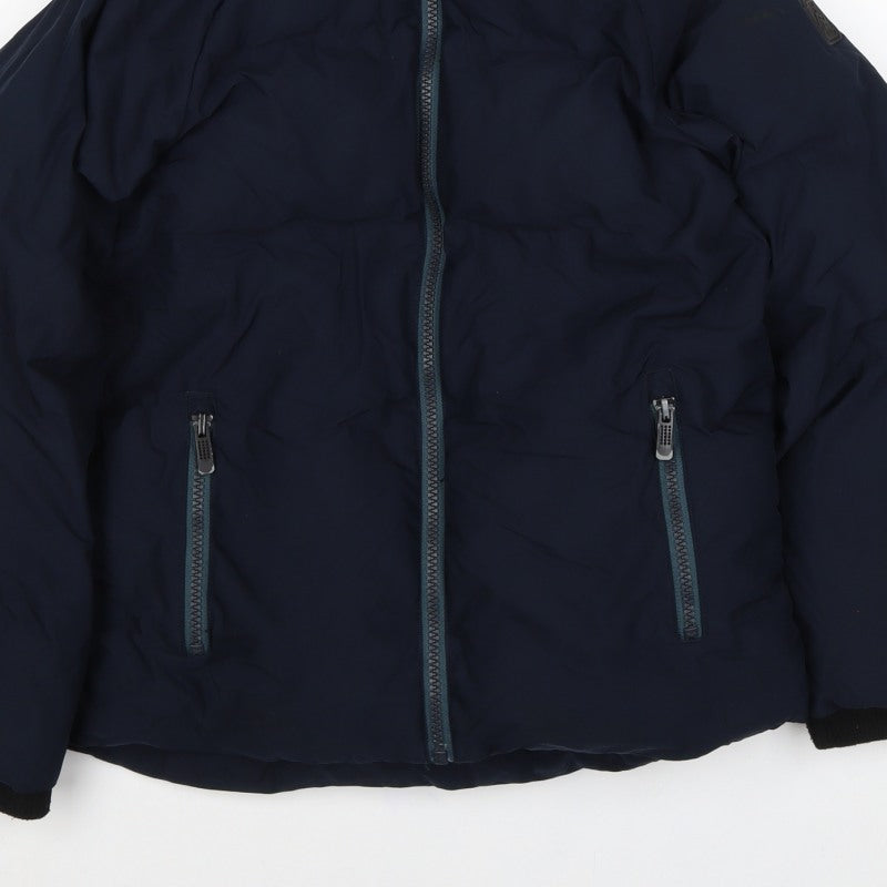 Next Boys Blue 7 Years Hooded Padded Puffer Jacket Full Zip